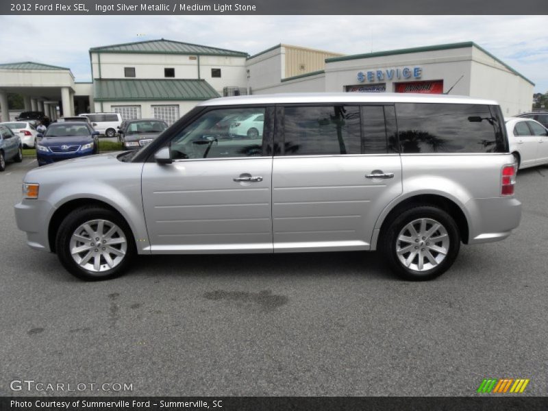 Ingot Silver Metallic / Medium Light Stone 2012 Ford Flex SEL