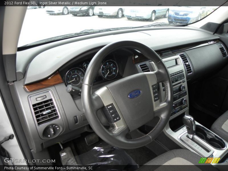 Ingot Silver Metallic / Medium Light Stone 2012 Ford Flex SEL