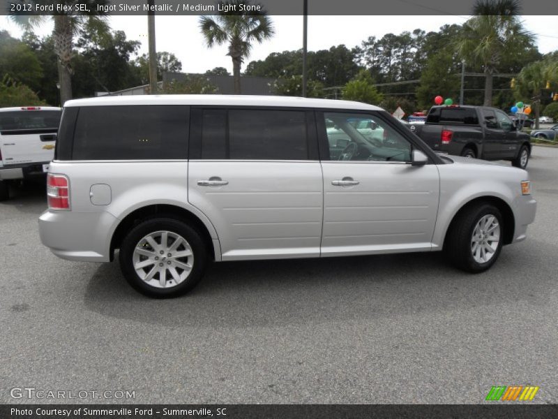 Ingot Silver Metallic / Medium Light Stone 2012 Ford Flex SEL
