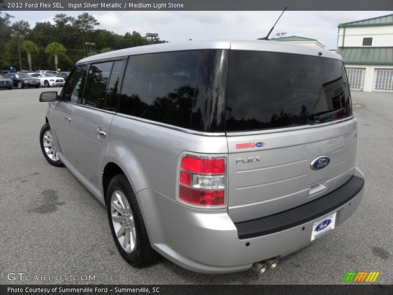 Ingot Silver Metallic / Medium Light Stone 2012 Ford Flex SEL
