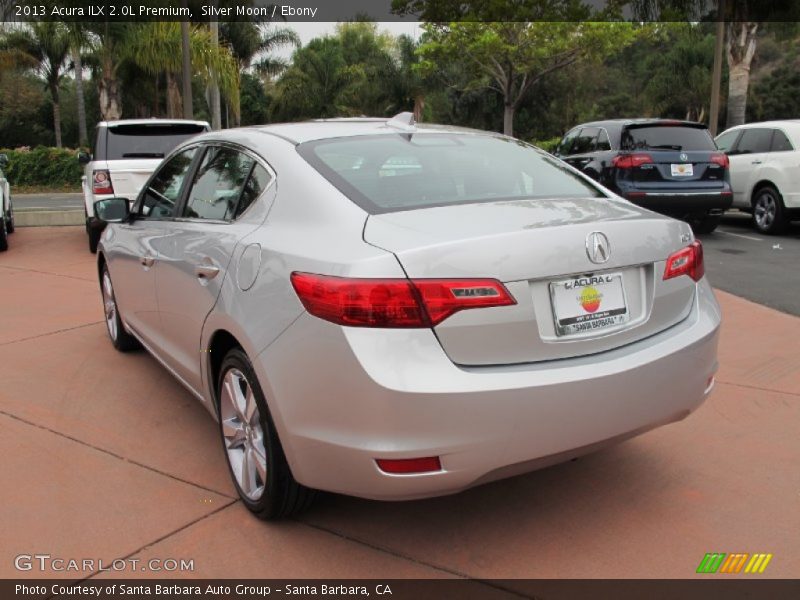 Silver Moon / Ebony 2013 Acura ILX 2.0L Premium