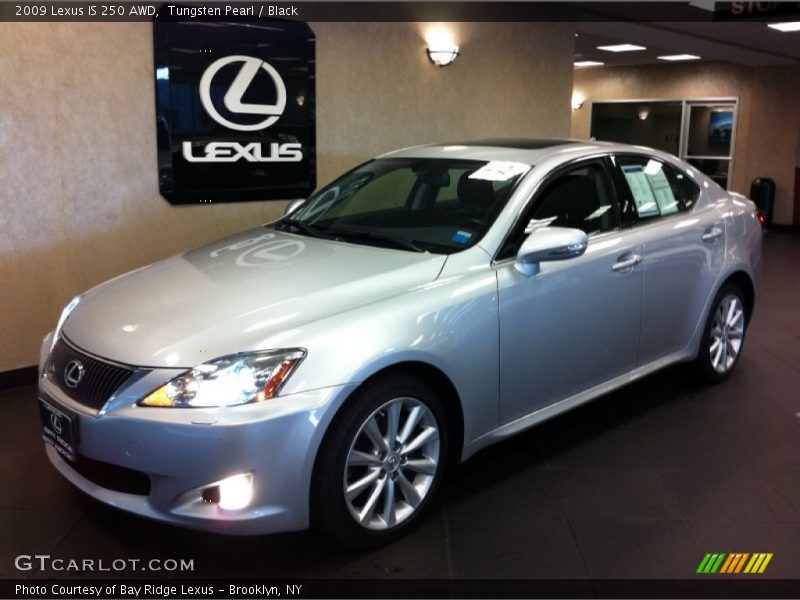 Tungsten Pearl / Black 2009 Lexus IS 250 AWD