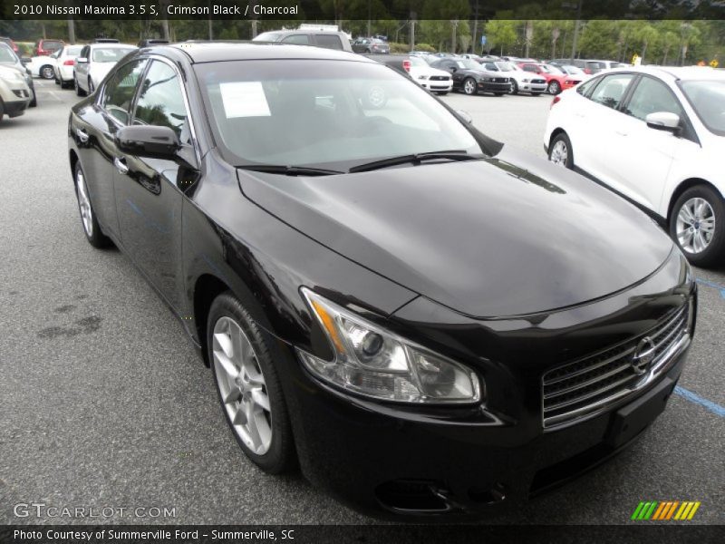 Crimson Black / Charcoal 2010 Nissan Maxima 3.5 S