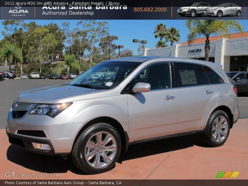 Palladium Metallic / Ebony 2012 Acura MDX SH-AWD Advance