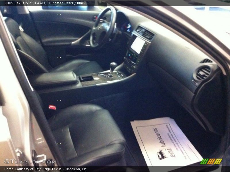 Tungsten Pearl / Black 2009 Lexus IS 250 AWD