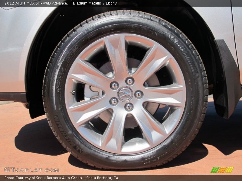 Palladium Metallic / Ebony 2012 Acura MDX SH-AWD Advance