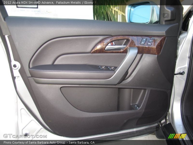 Palladium Metallic / Ebony 2012 Acura MDX SH-AWD Advance