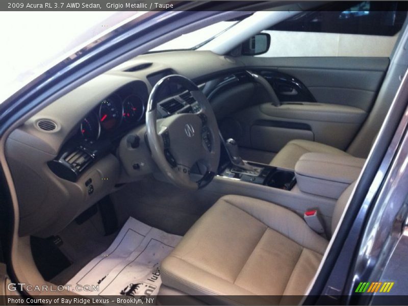 Grigio Metallic / Taupe 2009 Acura RL 3.7 AWD Sedan