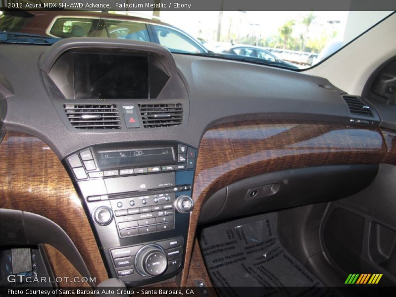 Palladium Metallic / Ebony 2012 Acura MDX SH-AWD Advance