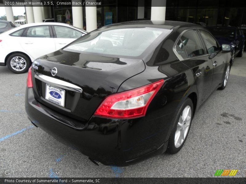 Crimson Black / Charcoal 2010 Nissan Maxima 3.5 S