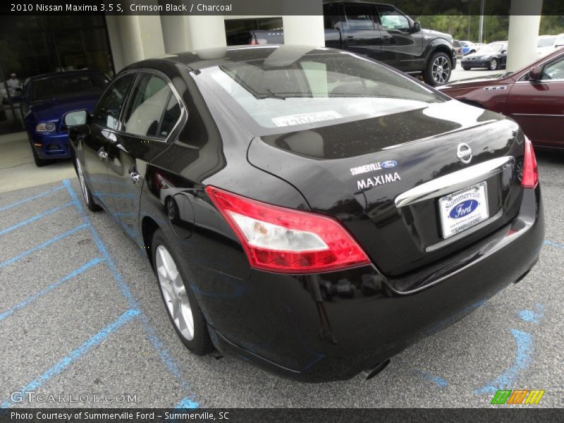 Crimson Black / Charcoal 2010 Nissan Maxima 3.5 S