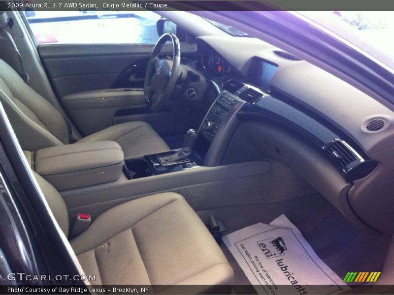 Grigio Metallic / Taupe 2009 Acura RL 3.7 AWD Sedan