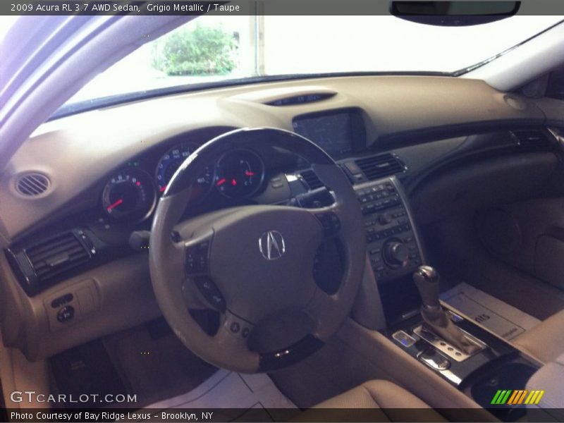 Grigio Metallic / Taupe 2009 Acura RL 3.7 AWD Sedan