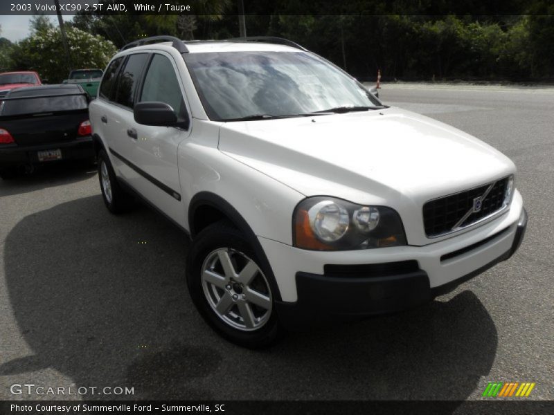 White / Taupe 2003 Volvo XC90 2.5T AWD