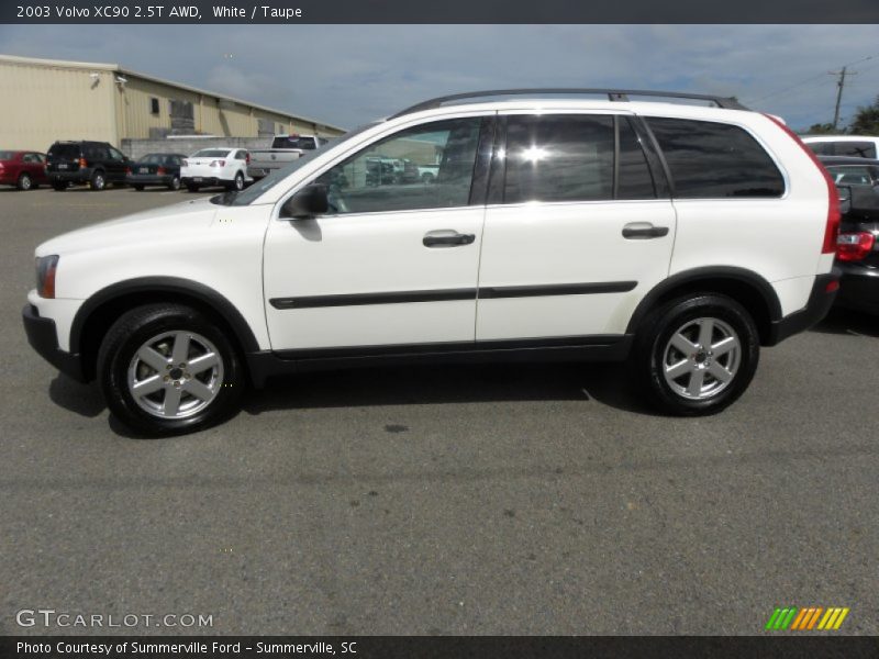 White / Taupe 2003 Volvo XC90 2.5T AWD