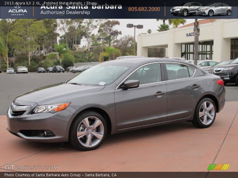 Polished Metal Metallic / Ebony 2013 Acura ILX 2.0L