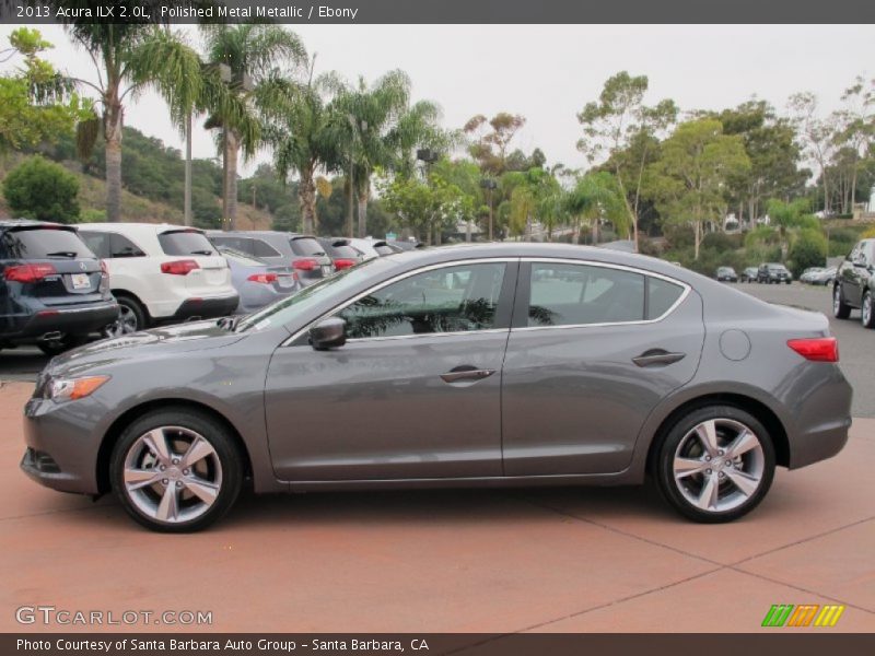 Polished Metal Metallic / Ebony 2013 Acura ILX 2.0L