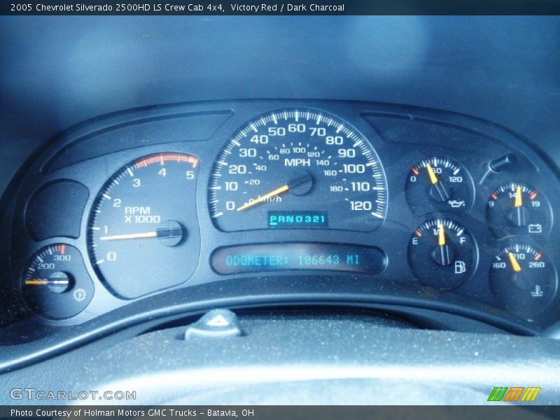 Victory Red / Dark Charcoal 2005 Chevrolet Silverado 2500HD LS Crew Cab 4x4