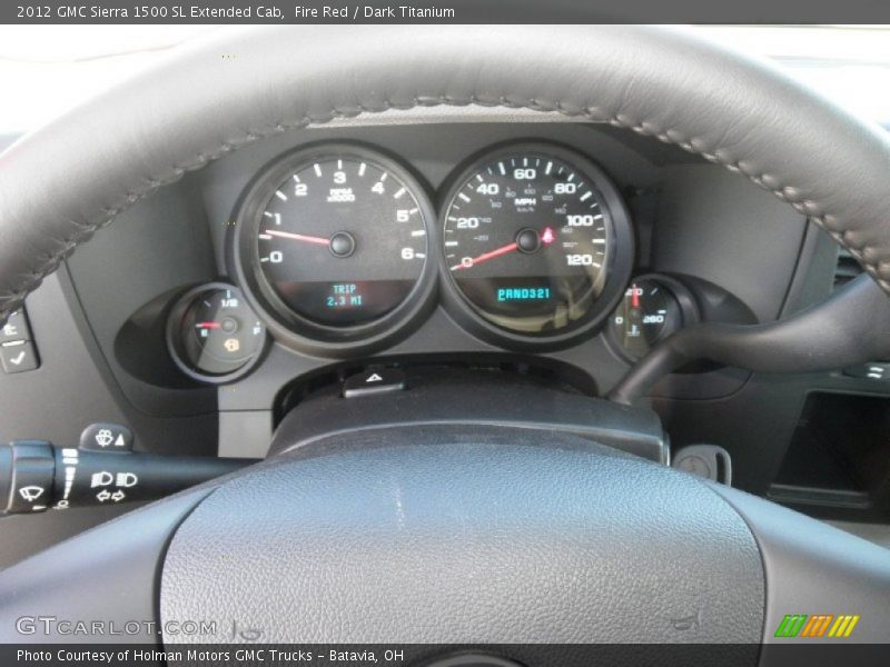 Fire Red / Dark Titanium 2012 GMC Sierra 1500 SL Extended Cab