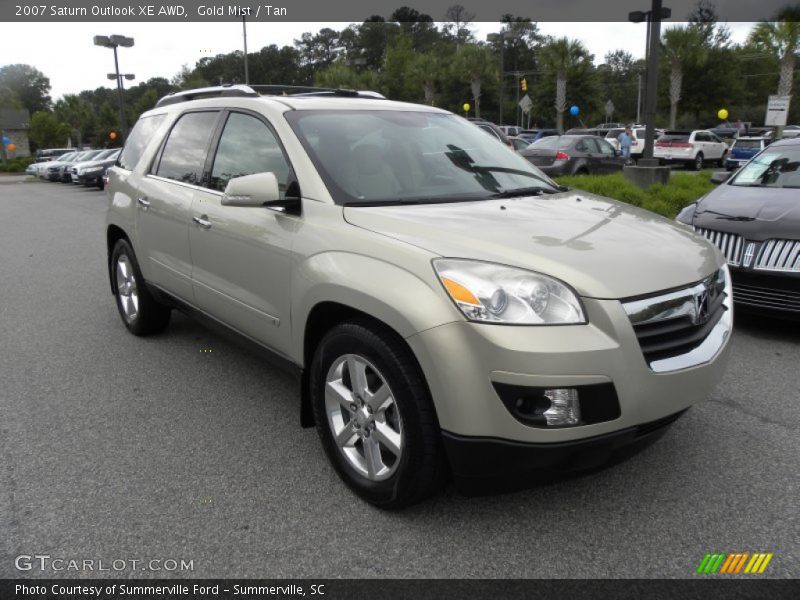 Gold Mist / Tan 2007 Saturn Outlook XE AWD