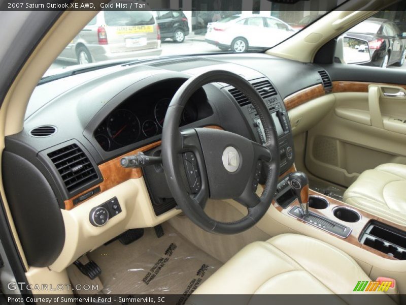 Gold Mist / Tan 2007 Saturn Outlook XE AWD