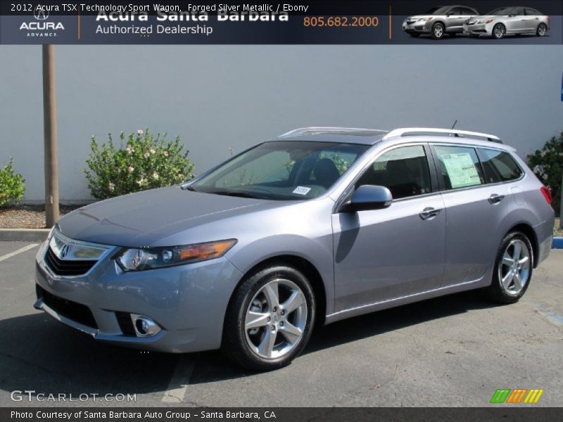 Forged Silver Metallic / Ebony 2012 Acura TSX Technology Sport Wagon