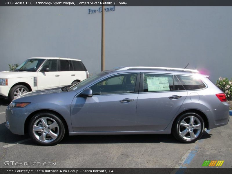 Forged Silver Metallic / Ebony 2012 Acura TSX Technology Sport Wagon