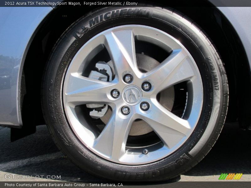 Forged Silver Metallic / Ebony 2012 Acura TSX Technology Sport Wagon