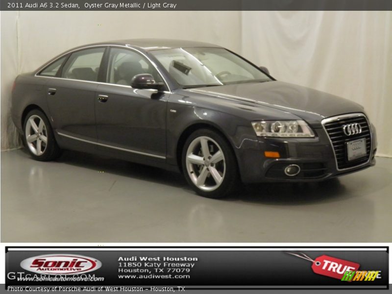 Oyster Gray Metallic / Light Gray 2011 Audi A6 3.2 Sedan