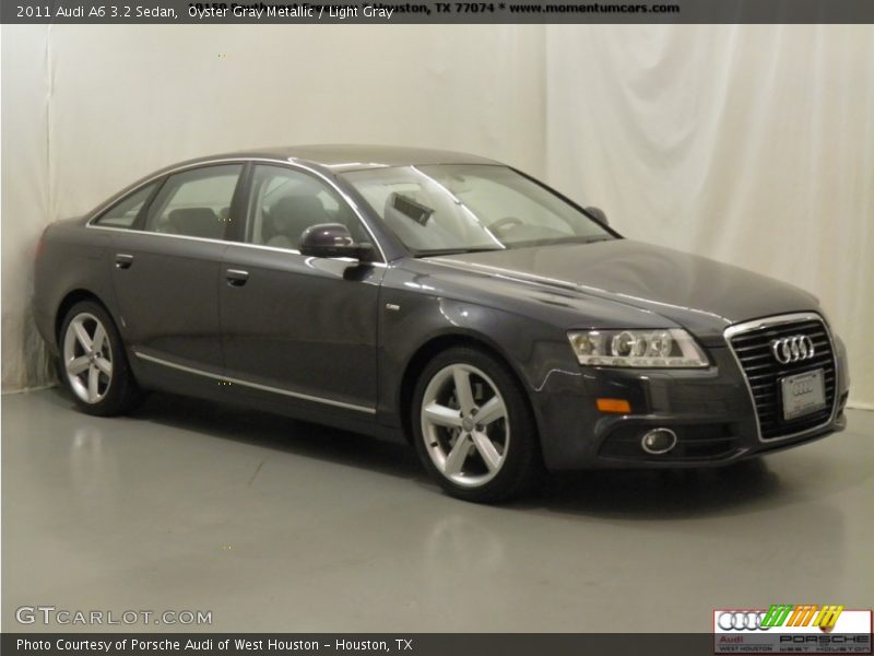 Oyster Gray Metallic / Light Gray 2011 Audi A6 3.2 Sedan