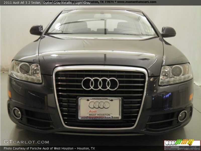 Oyster Gray Metallic / Light Gray 2011 Audi A6 3.2 Sedan