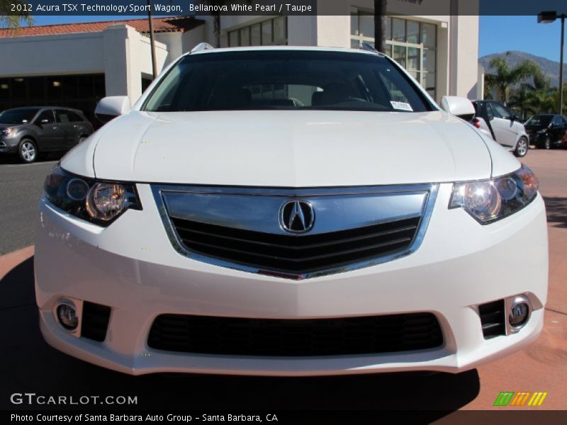 Bellanova White Pearl / Taupe 2012 Acura TSX Technology Sport Wagon