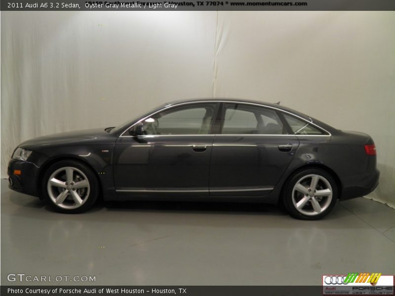 Oyster Gray Metallic / Light Gray 2011 Audi A6 3.2 Sedan