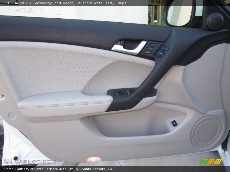 Bellanova White Pearl / Taupe 2012 Acura TSX Technology Sport Wagon