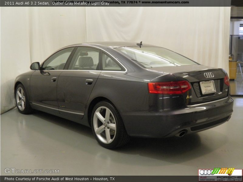 Oyster Gray Metallic / Light Gray 2011 Audi A6 3.2 Sedan