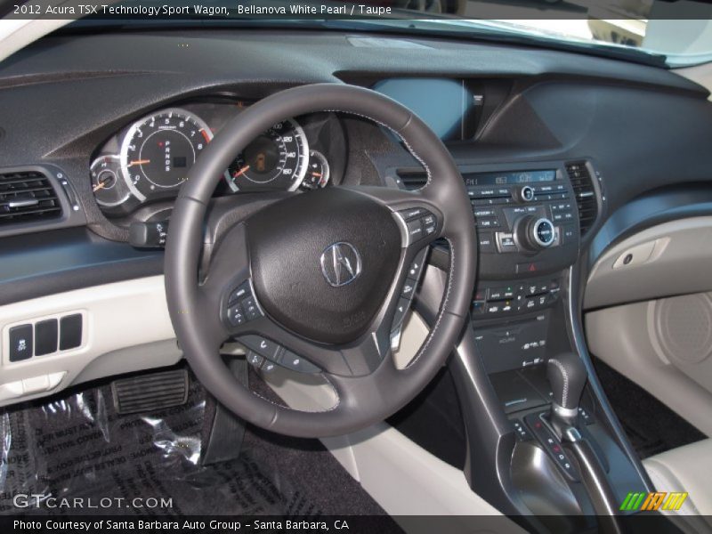Bellanova White Pearl / Taupe 2012 Acura TSX Technology Sport Wagon