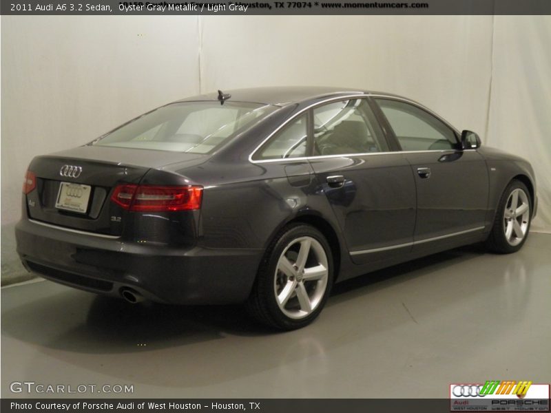 Oyster Gray Metallic / Light Gray 2011 Audi A6 3.2 Sedan