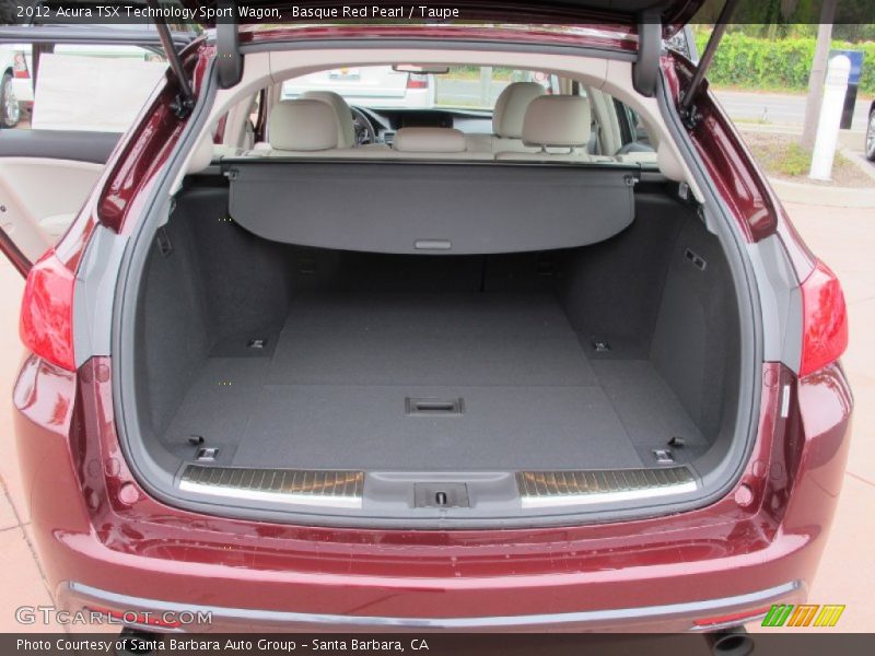 Basque Red Pearl / Taupe 2012 Acura TSX Technology Sport Wagon