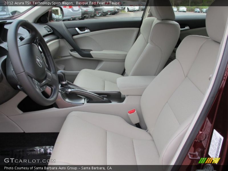 Basque Red Pearl / Taupe 2012 Acura TSX Technology Sport Wagon