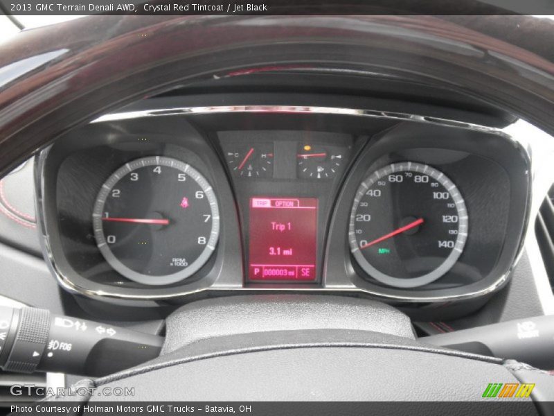 Crystal Red Tintcoat / Jet Black 2013 GMC Terrain Denali AWD