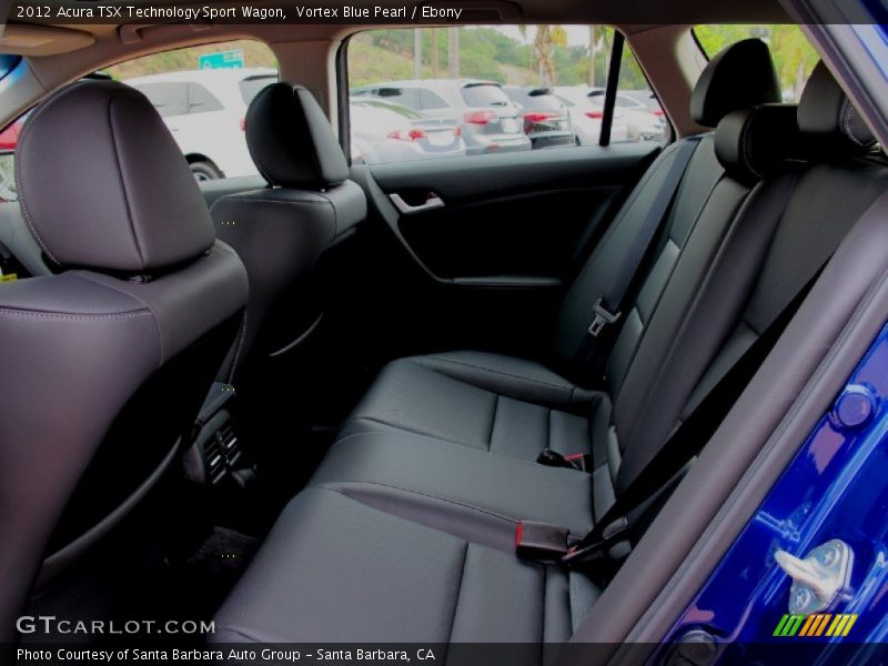 Vortex Blue Pearl / Ebony 2012 Acura TSX Technology Sport Wagon