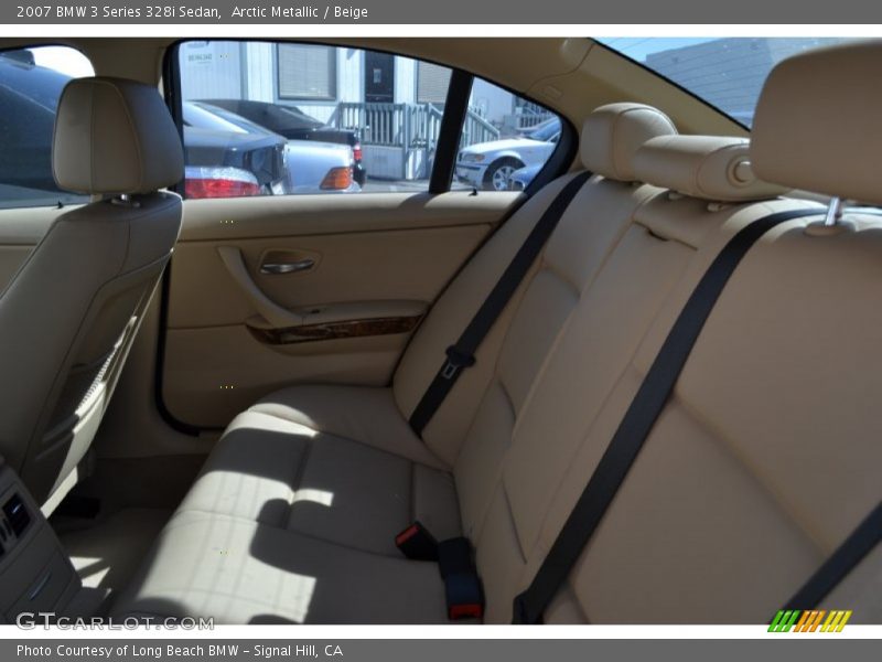 Arctic Metallic / Beige 2007 BMW 3 Series 328i Sedan