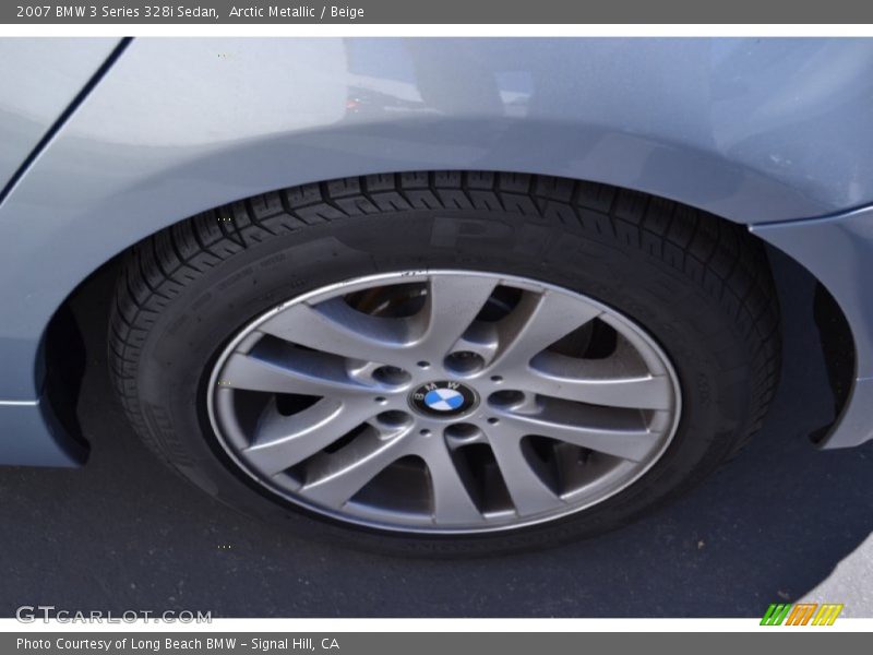 Arctic Metallic / Beige 2007 BMW 3 Series 328i Sedan