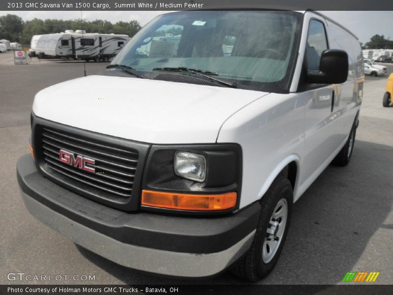 Summit White / Medium Pewter 2013 GMC Savana Van 1500 Cargo