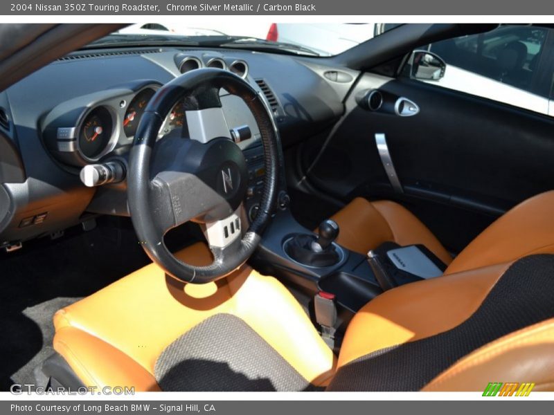 Chrome Silver Metallic / Carbon Black 2004 Nissan 350Z Touring Roadster