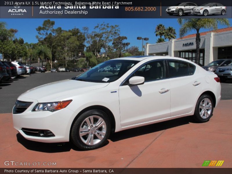 Bellanova White Pearl / Parchment 2013 Acura ILX 1.5L Hybrid Technology