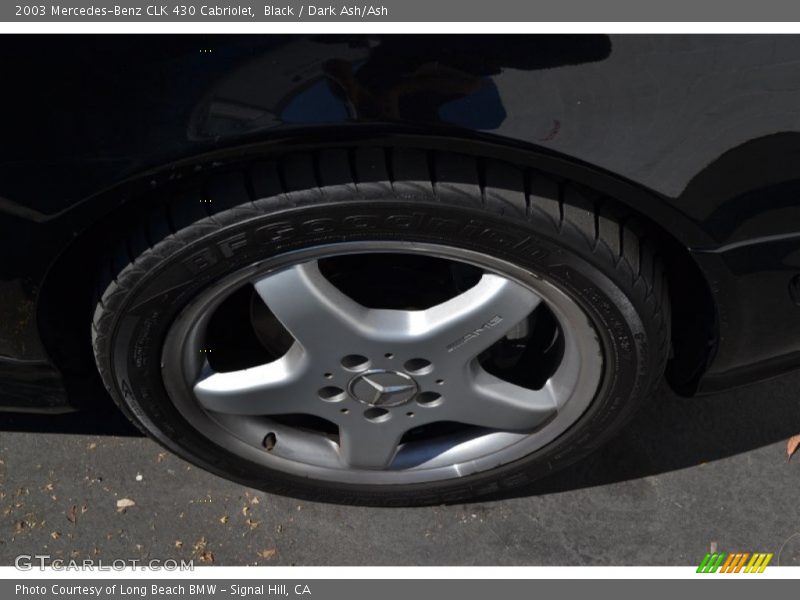 Black / Dark Ash/Ash 2003 Mercedes-Benz CLK 430 Cabriolet