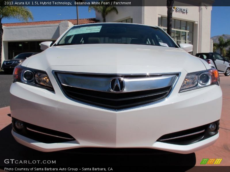 Bellanova White Pearl / Parchment 2013 Acura ILX 1.5L Hybrid Technology