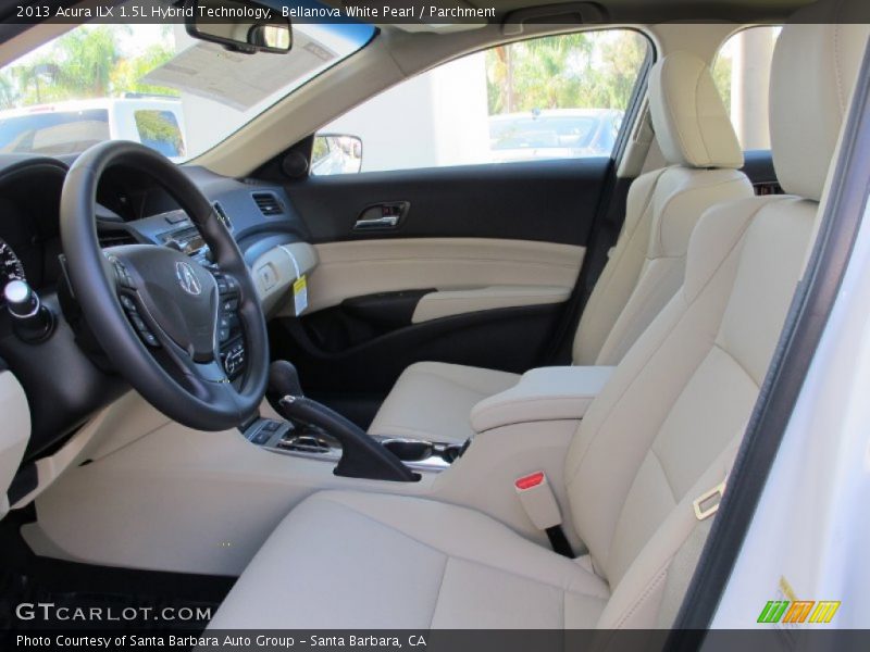 Front Seat of 2013 ILX 1.5L Hybrid Technology