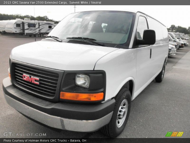 Summit White / Neutral 2013 GMC Savana Van 2500 Extended Cargo